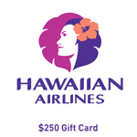 HAWAIIAN AIRLINES<sup>®</sup> $250 Gift Card